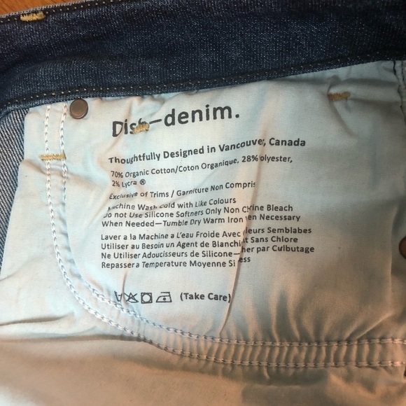 Dish Denim Organic Cotton Canadian Brand Men Jeans Size W30/L30 - Picture 8 of 8